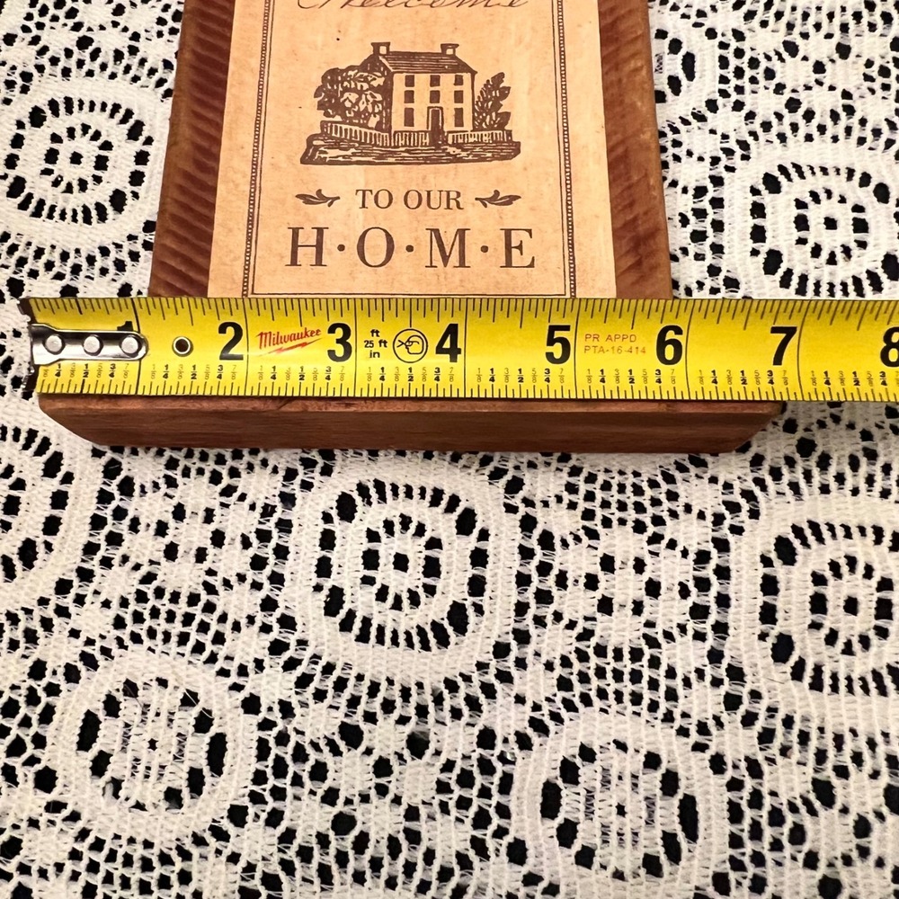 Wooden Rustic "Welcome to Our Home" Plaque | Cottage - Picture 4 of 4